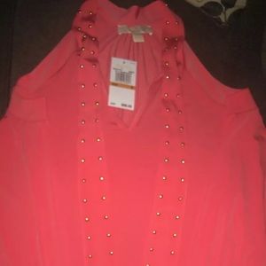 MICHAEL*MICHAEL*KORS*FASHION BASICS SANGRIA TOP